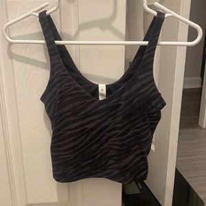 Zebra print lululemon align tank top size 4 never worn!!!
